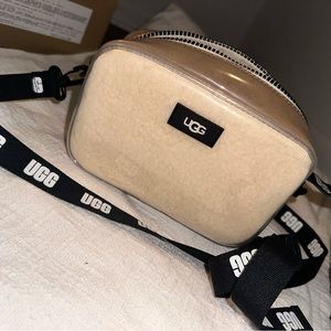 UGG Janey II Clear Sheepskin Crossbody Bag